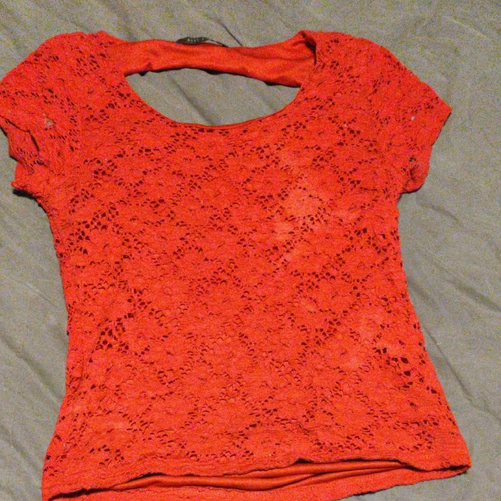 Red Lace Top